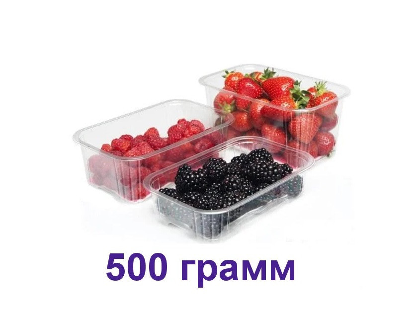 Лоток 0,5 кг, блістер одноразовий для ягід Флексопринт Павлоград - фото 2