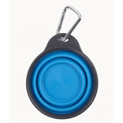 Посуд для собак Dexas Дорожня складна миска Тревел Кап з карабіном мала 240 мл (блакитна) (0084297309145) Вінниця - фото 3
