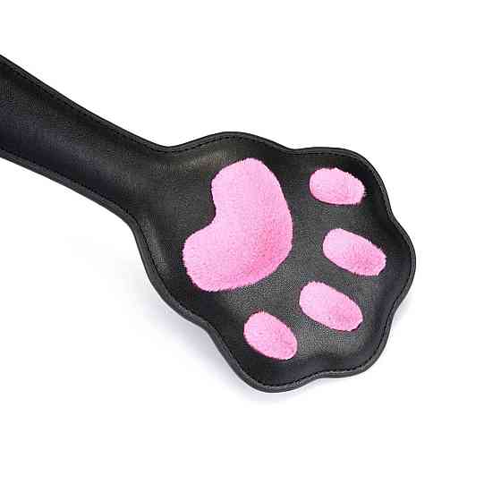 Паддл в виде кошачьей лапки Liebe Seele Round Paddle Black/Pink Sex Aura Киев