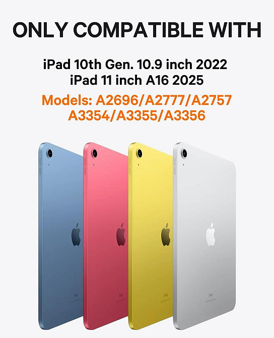 Чохол клавіатура CHESONA для iPad A16 2025/iPad 10-го покоління (2022) A2696 / A2757 / A2777 із замінною батарейкою Дніпро - фото 5