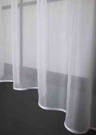 Кухонная гардина VR-Textil № 036к арка белый с фиолетовым 280х170 см (52-0853) Киев