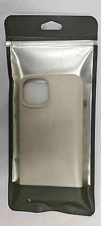 Чехол DOMAVER жидкий силикон для iPhone 13 6.1 ультратонкий матовый бежевый защитный Киев