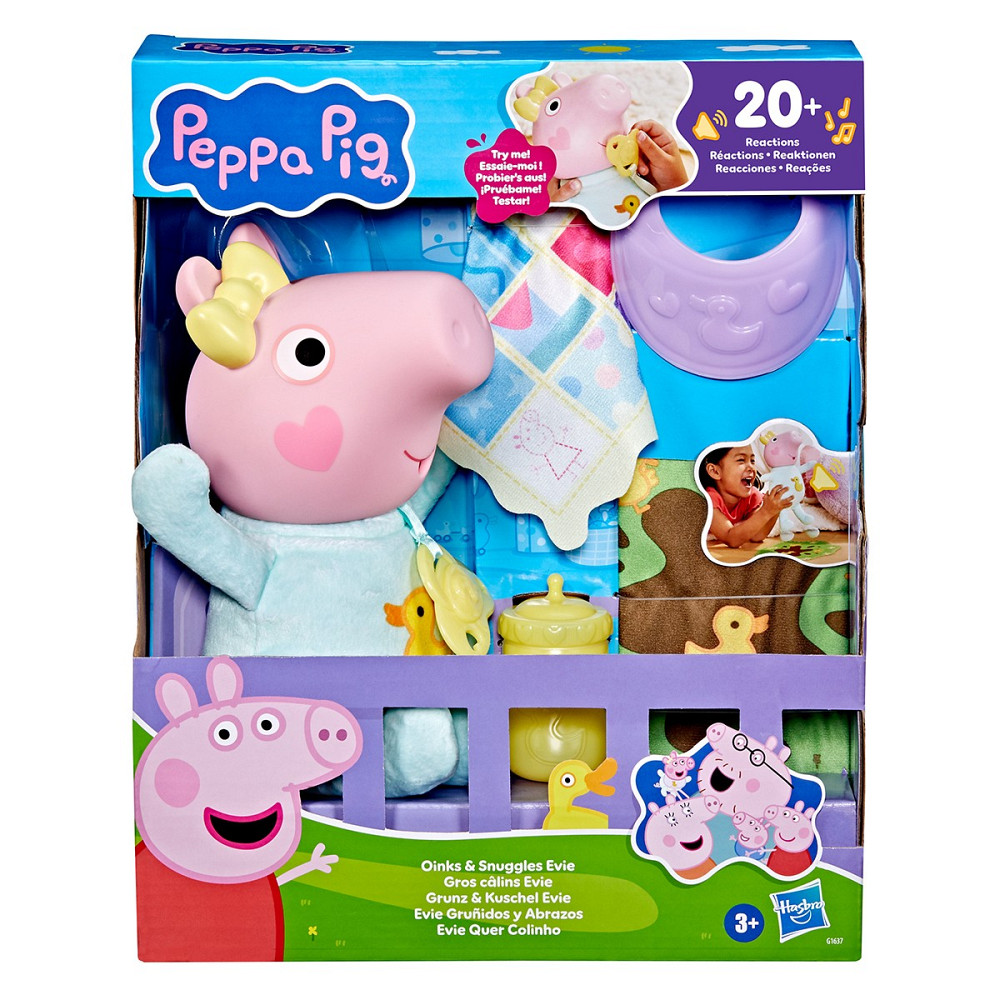 Інтерактивна іграшка Peppa – Крихітка Еві: хрюшки-обіймашки Дніпро - фото 1