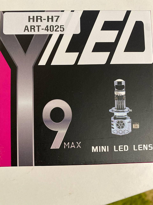 Светодиодные LED лампы H7 с линзой 72W 12000Lm, белый свет 5500K, комплект для автомобильных фар Одесса - изображение 13