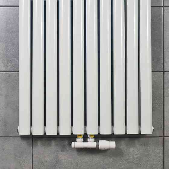 Вертикальный радиатор Ellipse Double  600х1800-10 (50 мм), anticor, белый Киев