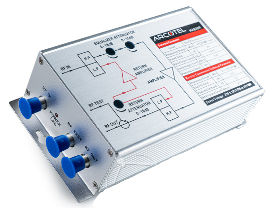 Абонентский усилитель ARCOTEL HA830R65-220V c обратным каналом 5-65 Мгц Винница