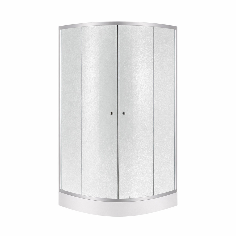 Набор Lidz душевая кабина Latwa SC80x80.SAT.LOW.FR, стекло Frost 4 мм + поддон Kupala Киев - изображение 1