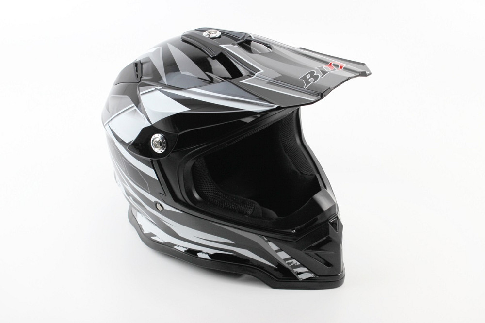 Шолом кросовий/ендуро/АТV BLD-819-7 М (57-58см), ЧОРНО-БІЛИЙ Київ - фото 1