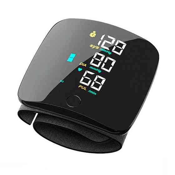 Автоматический тонометр на запястье на аккумуляторе LY-84 + кейс / Аппарат для измерения давления с голосом Киев