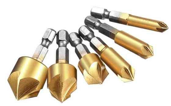 Набір свердел з зенковкой HSS 6-19 мм, 6 шт Вінниця