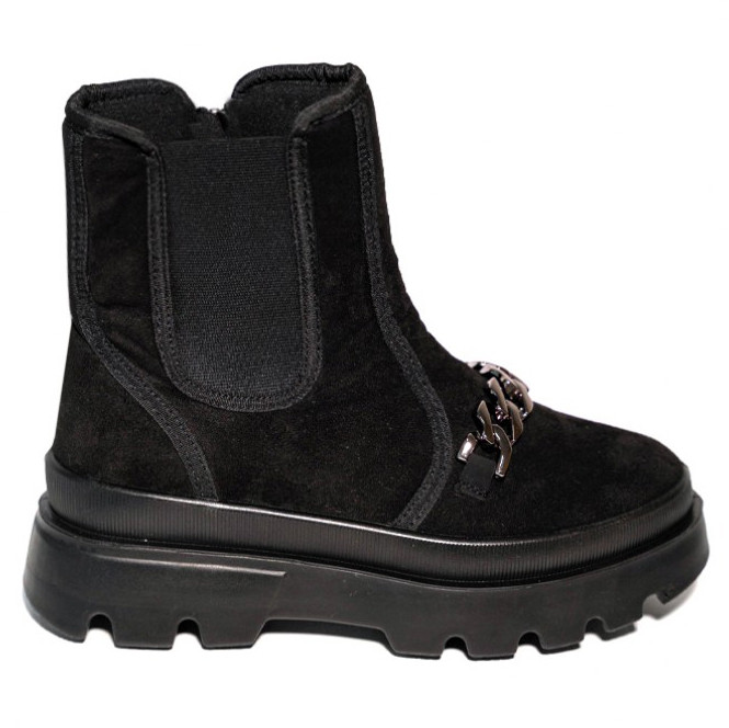 Модные ботинки женские 41р, Ботинки осенние женские модные с довязом IV-65 Ивано-Франковск - изображение 1