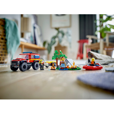 Конструктор LEGO City Пожежний позашляховик з рятувальним човном 301 деталей (60412) Вінниця - фото 7