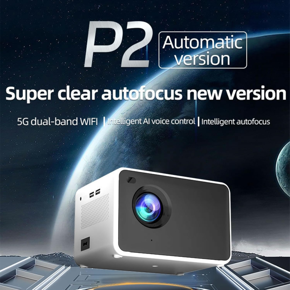 Мини-проектор WOOPKER WP-P2 Full HD 1920×1080, 4K, HDMI, USB, Wi‑Fi 2,4/5 ГГц, Bluetooth 5.0, CN-версия Киев - изображение 19