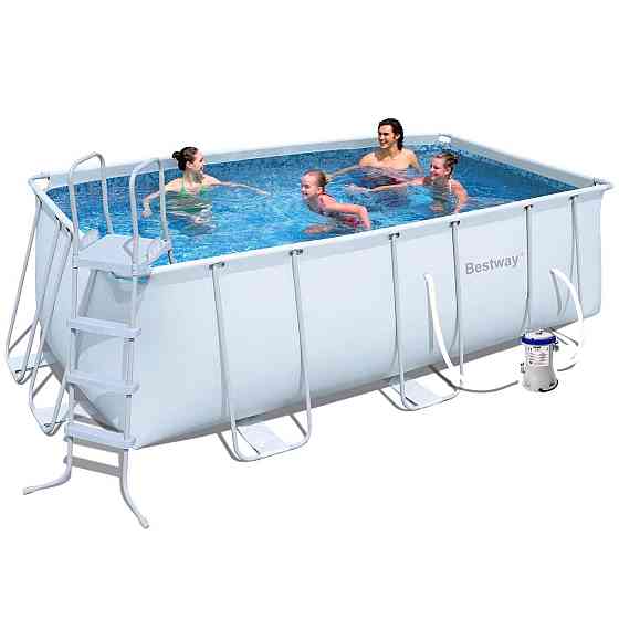Бассейн каркасный прямоугольный Bestway 56456 412 x 201 x 122 см. Киев