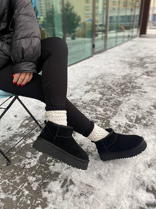 Stilli Угги жіночі STILLI 250-1 чорні (зима, замша натуральна) (6144) Коломия - фото 3