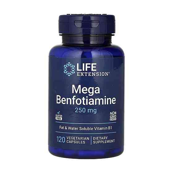 Бенфотіамін Life Extension Mega Benfotiamine 250 mg 120 vcaps Київ