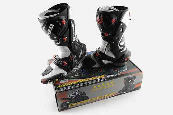 Черевики байкера (mod:1003, size:41, білі) Мукачево