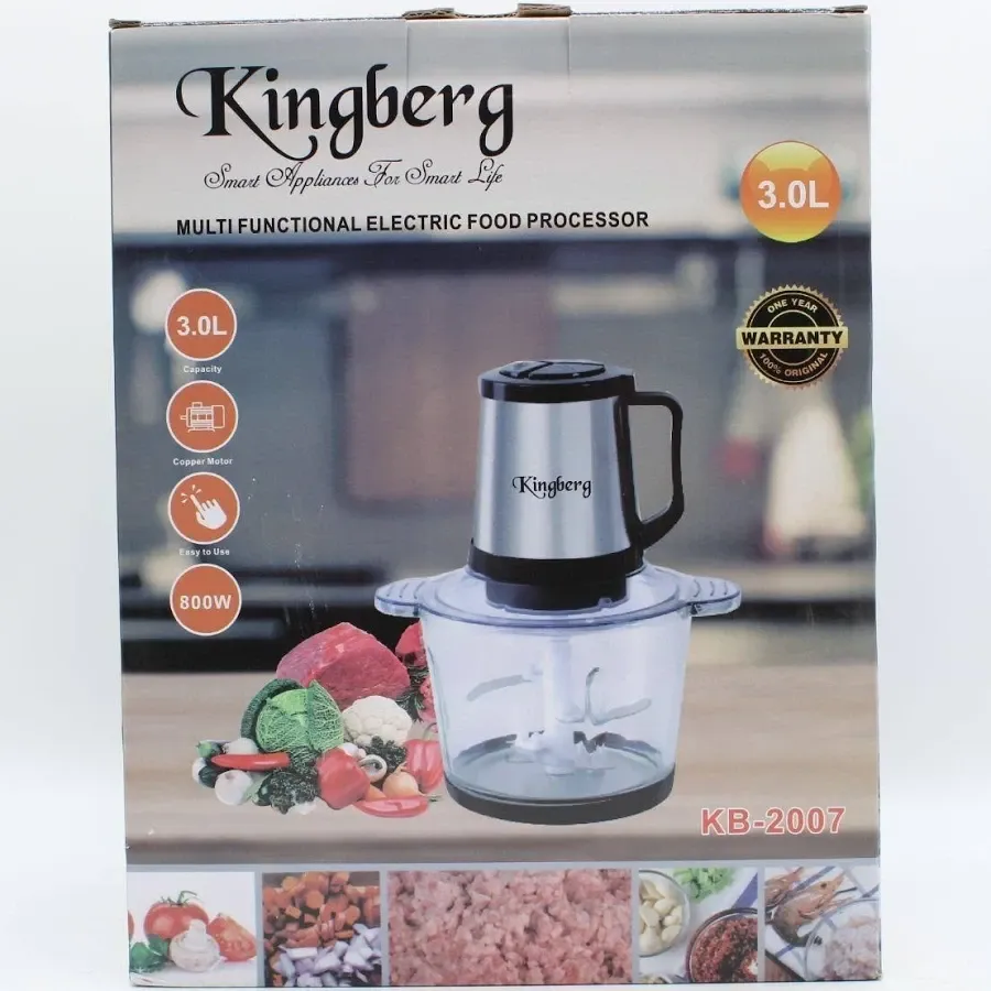 Кухонный измельчитель KB-2007 с стеклянной чашей 3 л, 800 Вт, для мяса, овощей и льда Одесса - изображение 7