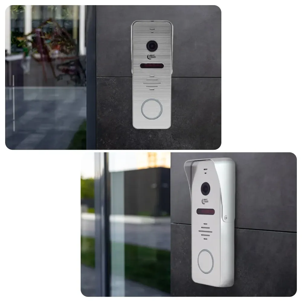 Комплект відеодомофона Light Vision: домофон 7" AMSTERDAM FHD White та відеопанель RIO FHD Silver (82-00206-82-00217) Київ - фото 13