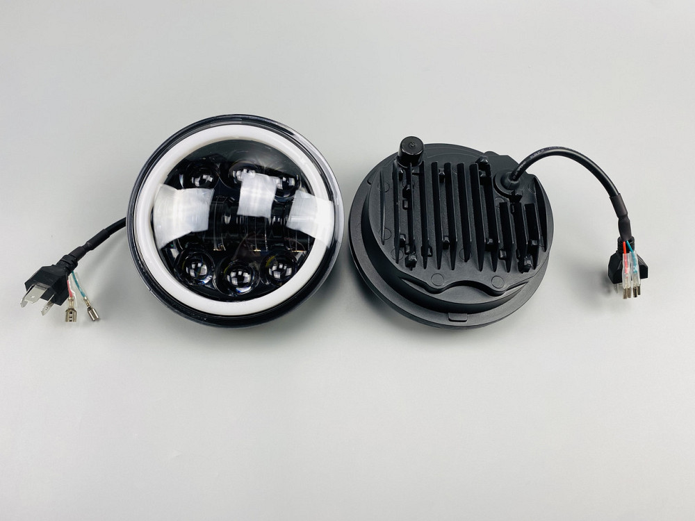 Фара головного світла LED 40W ближній+далекий+ходові вогні кільце 5.75 дюйми авто+мотоцикли Мукачево - фото 6