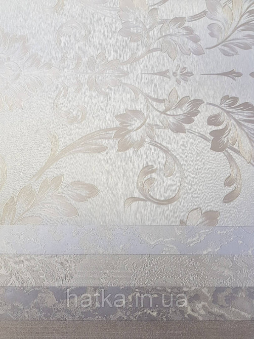 Шпалери вінілові на паперовій основі Sirpi Italian Silk 7 вензелі дамаски великі золотисті на пісочному Київ - фото 1