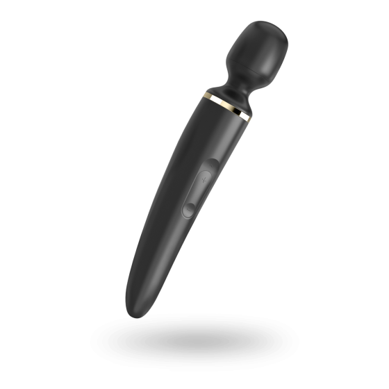 Вибромассажер Satisfyer Wand-er Woman (Black/Gold), водонепроницаемый, мощный, размер XXL Sex Aura Киев