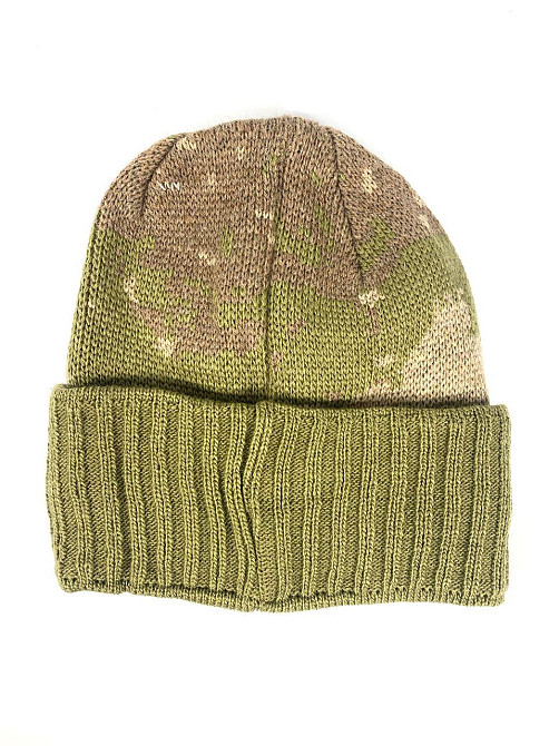 Балаклава-шапка раскладная теплая тактическая с прорезью Зеленая Каменец-Подольский - изображение 2