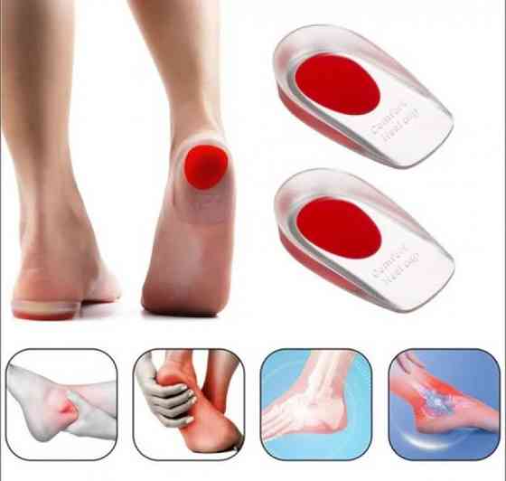Силиконовая стелька под пятку (Красный) Винница