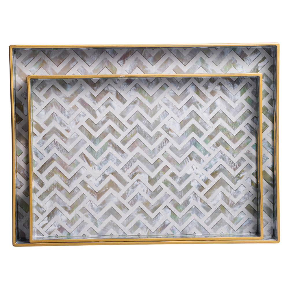 Yiwu Набір прямокутних підносів для подачі їжі 2 (шт) 40×30×4 (см) HP-HK-16 Коломыя - изображение 4