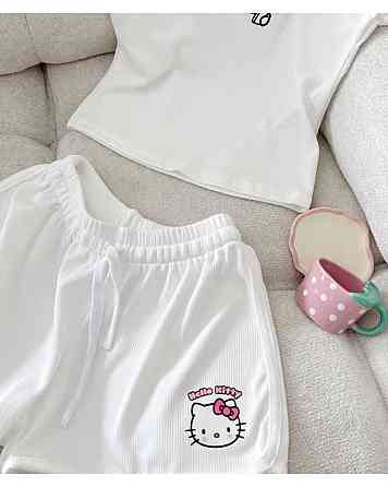 Жіноча домашня стильна піжама якісний рубчик 44/46 Одеса