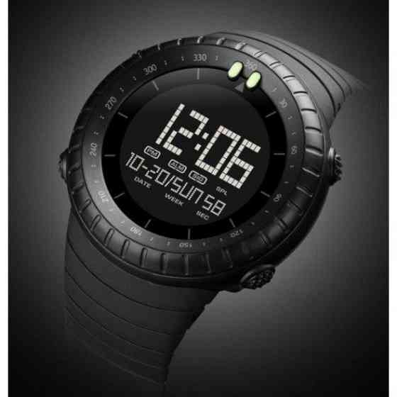 Тактические водостойкие кварцевые часы Skmei Ribas black Киев