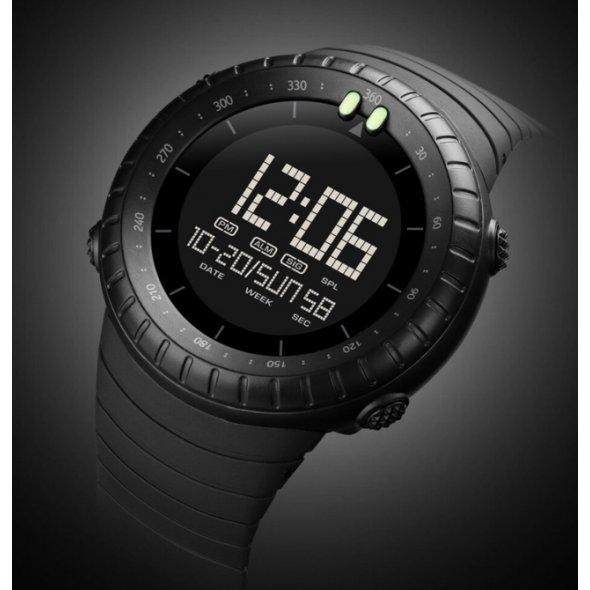 Тактичний водостійкий кварцовий годинник Skmei Ribas black Київ - фото 6