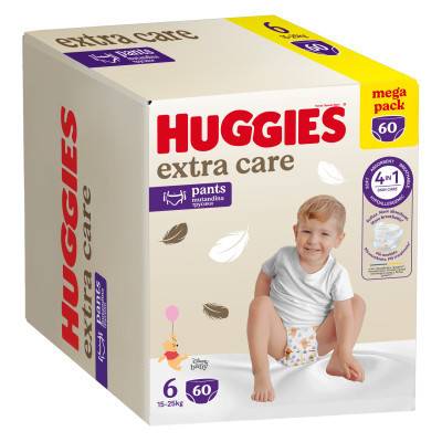 Підгузки Huggies Extra Care Розмір 6 (15-25кг) Pants Box 60 шт (5029053582429) Вінниця - фото 8
