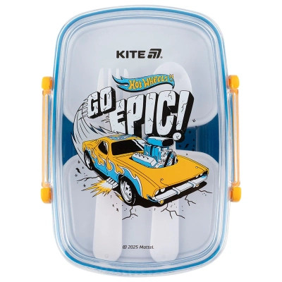 Ланч-бокс детский Kite Hot Wheels з наповненням 750 мл (HW25-181) Винница - изображение 2