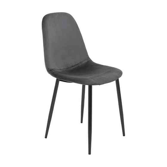 Стілець крісло м'який MacaoDesign U Jasmine 95 чорні ніжки Сірий Київ