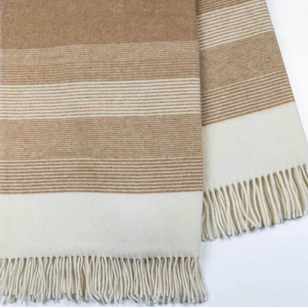 Кашеміровий плед-покривало FREYA 140х200см 250г/м2 (Бежевий) Суми - фото 4