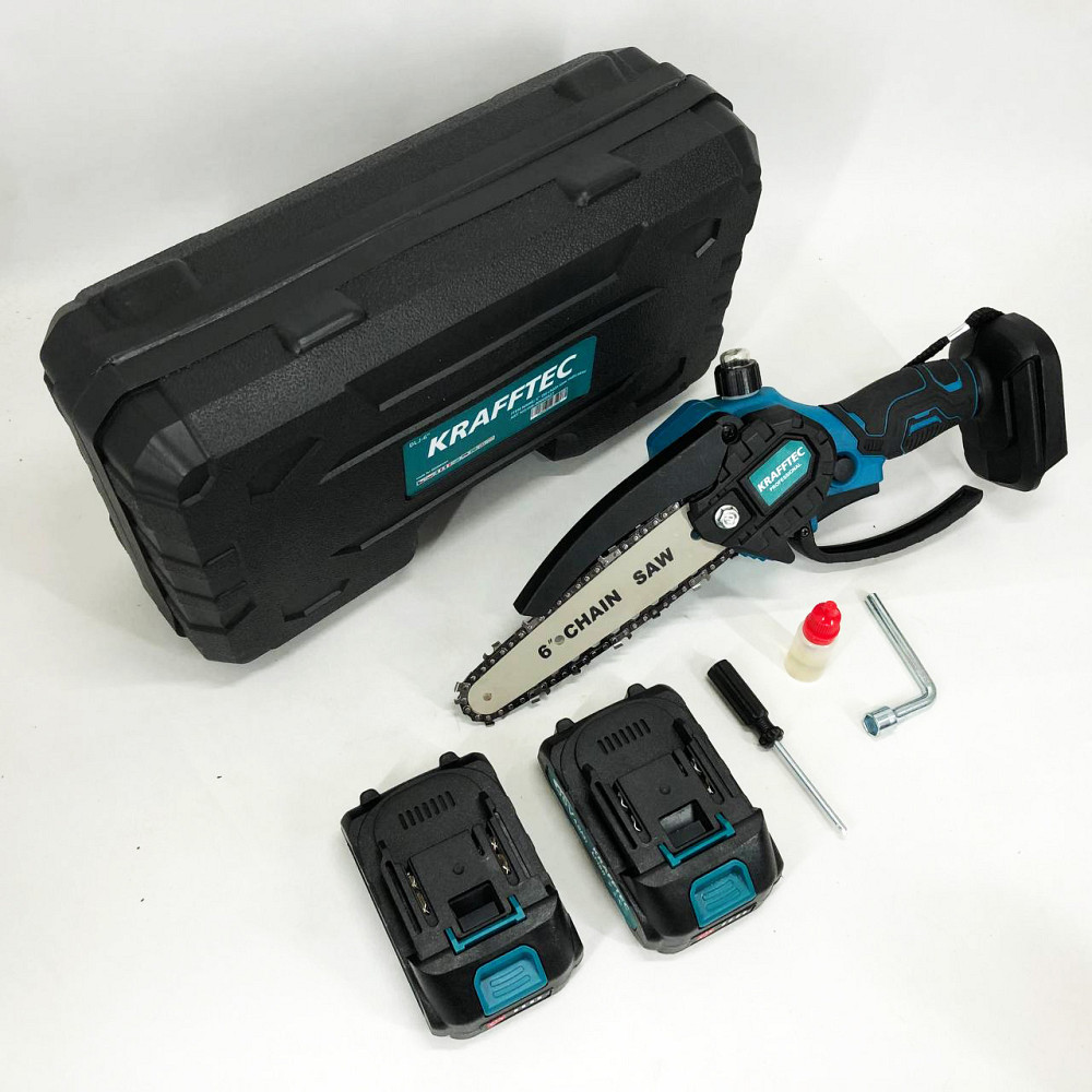 Аккумуляторная бензопила для обрезки ветвей Krafftec, Электропилы для дома, Аккамуляторная пила JX-37 Львов - изображение 9