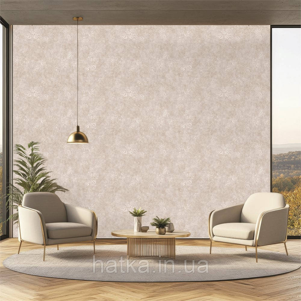 Обои виниловые на флизелине горячего тиснения DUKA Selective1.06х10 вензель структурные светло беж серебро DK32650-2 Киев - изображение 5