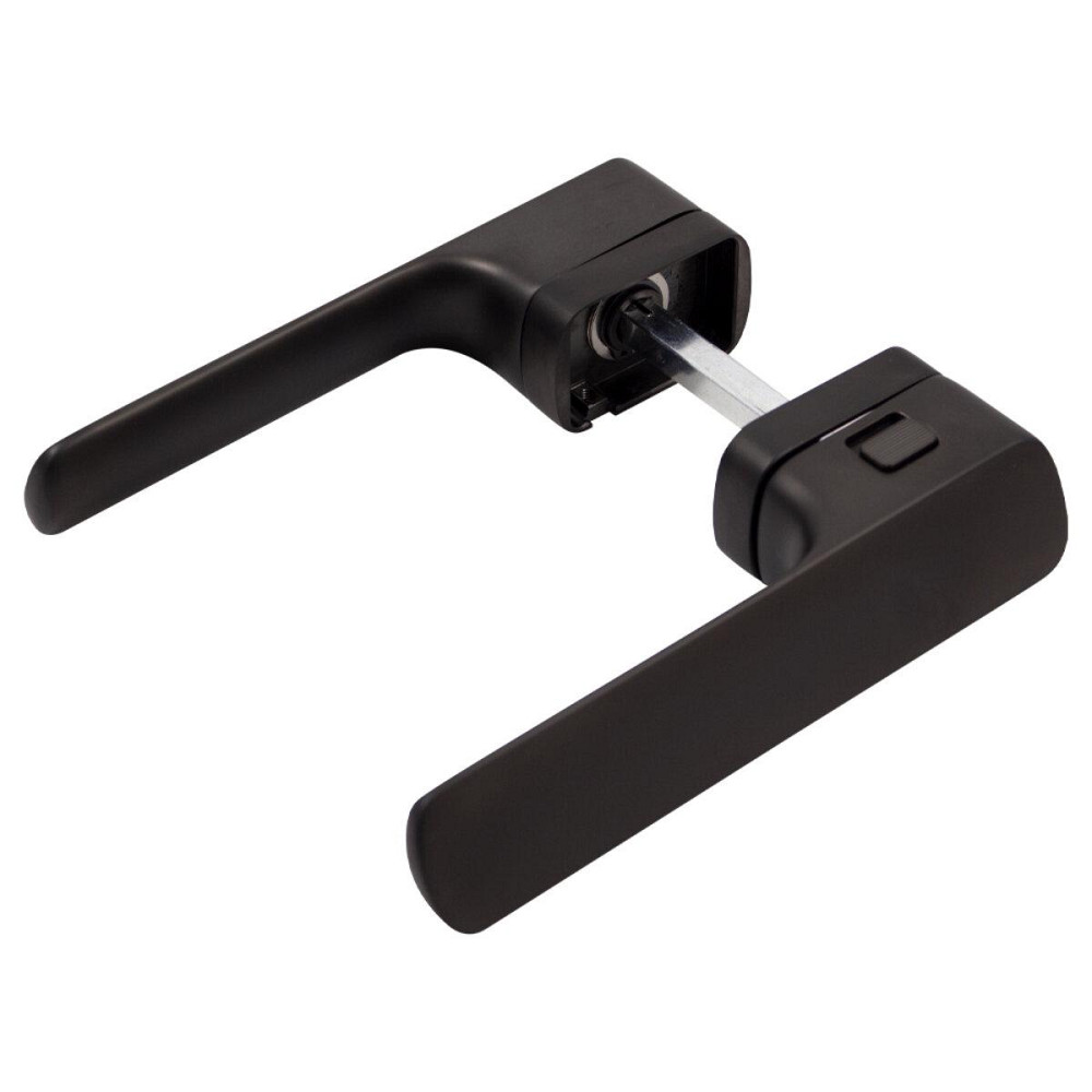 Дверная ручка на розетке M&T Minimal2.0 147803 Lef TIN-K титан/черный матовый, в комплекте с WC Киев - изображение 4