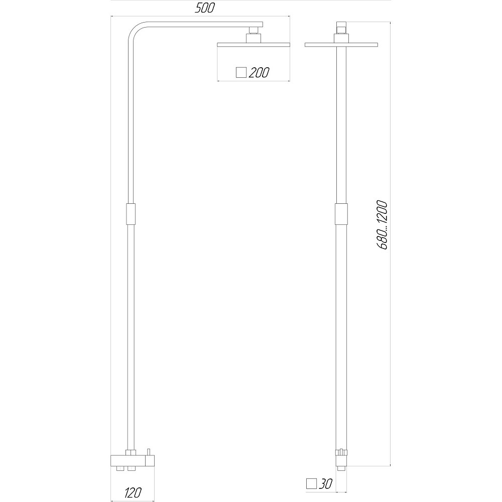 Душова колона Globus Lux MILANO GL-BAR-0707 Луцк - изображение 5