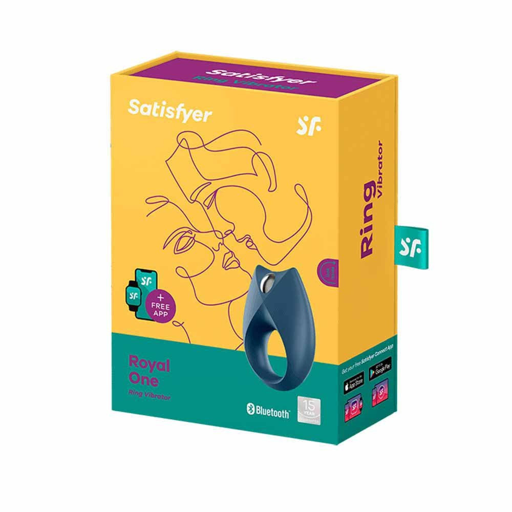 Эрекционное виброкольцо Satisfyer Royal One синее Sex Aura Киев - изображение 5