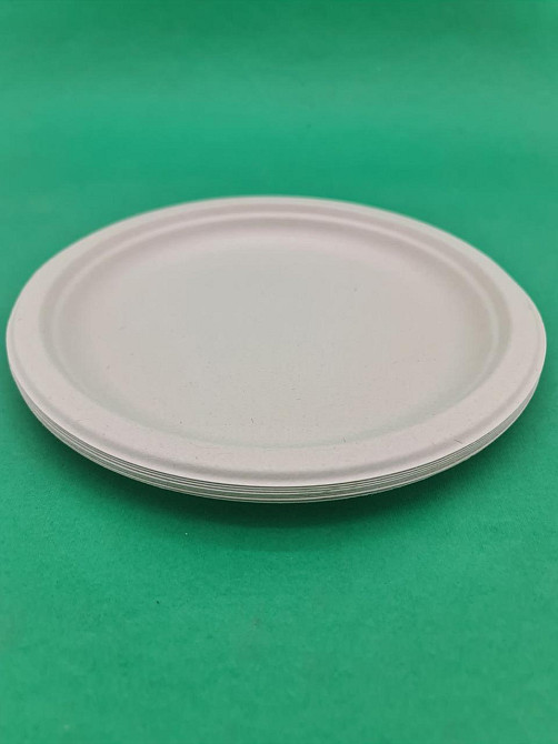 Тарілка паперова кругла 220 мм бежева D-9 (50 шт.) Харків - фото 3