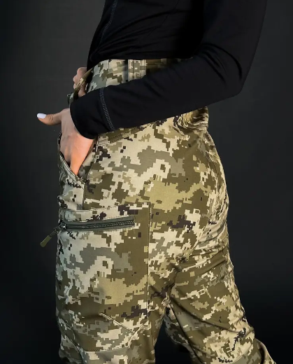 Жіночі тактичні штани Softshell на флісі 44, Піксель ММ-14 Запоріжжя - фото 5