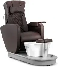 Педикюрне Крісло Fotel do pedicure elektryczny - brodzik na stopy - 3 stopnie masażu - 120 W - 200 kg - brązowy - physa - PHYSA Киев