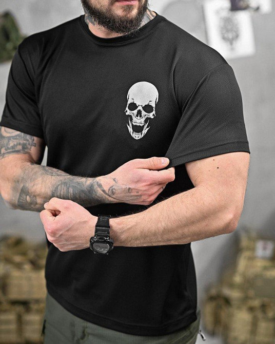 Тактична вологовідвідна футболка NECRON дівчина чорна ДЛ6380 Одеса - фото 4