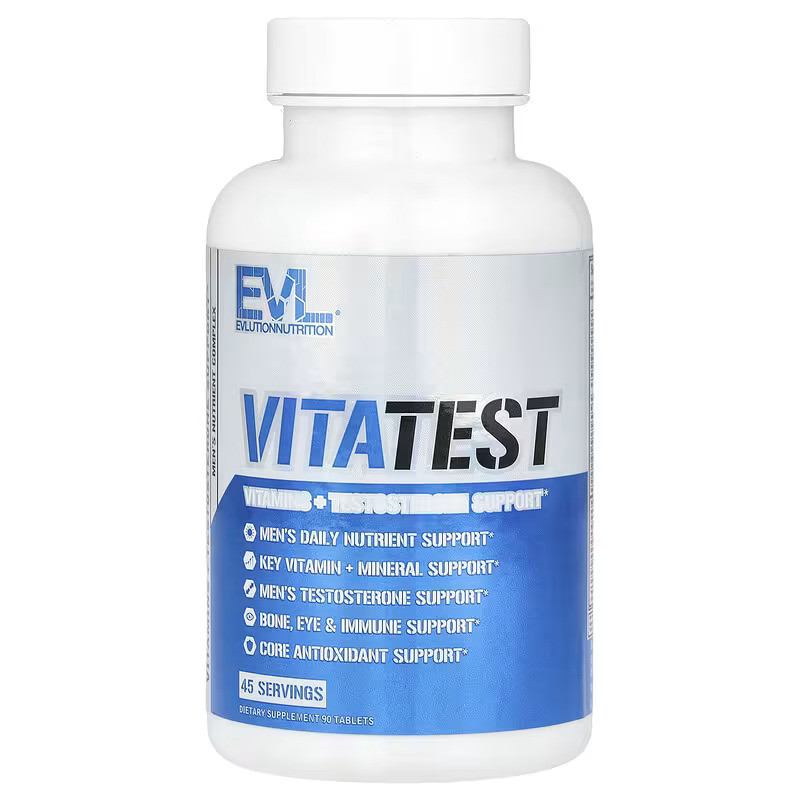 Вітаміни та мінерали для чоловіків Evlution Nutrition VitaTest, Men's Nutrient Complex, 90 Tablets Луцьк - фото 1