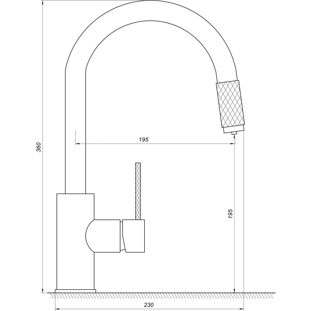 Смеситель для кухни под осмос TOPAZ CORSICA TC-8801-H39-PVD Киев - изображение 7