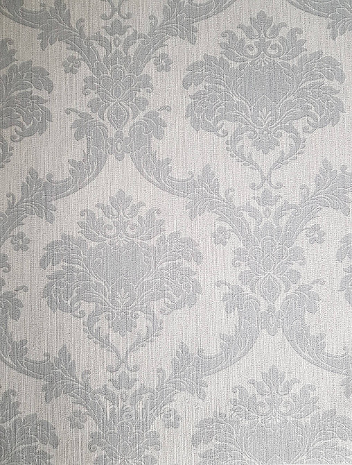 Шпалери вінілові на флізелін Rasch Ornament 1.06х10 вензелі завитки класика сірі 973143 Київ - фото 2