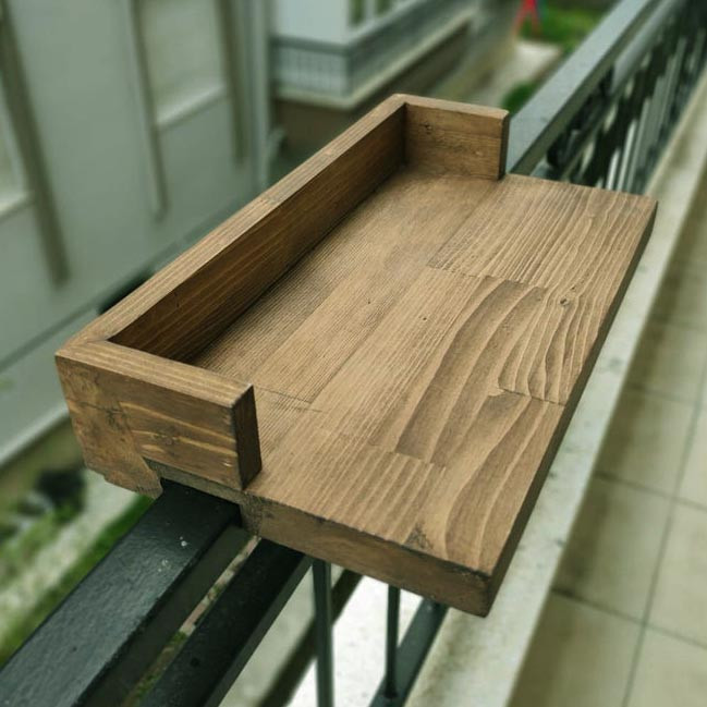 Подвесной балконный столик 