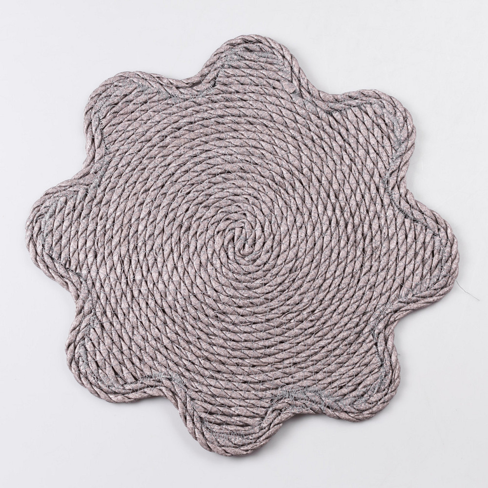 Салфетка сервировочная на стол Ø38 (см) под тарелки и столовые приборы Серый HP-35-1G Киев - изображение 1